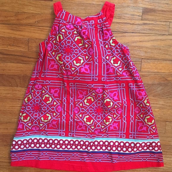 Bonnie Jean Red and Blue Summer Dress- 4T - Picture 5 of 6
